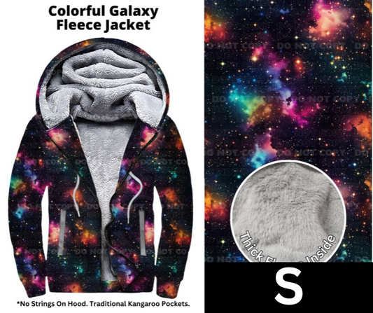 Colorful Galaxy Fleece Jackets