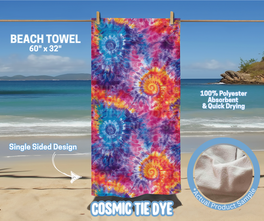 Preorder! Closes 5/15. ETA August. Cosmic Tie Dye Towel