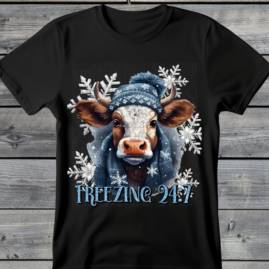 "Cow Freezing" Collab Run Tee Run 355 Closing 8/27