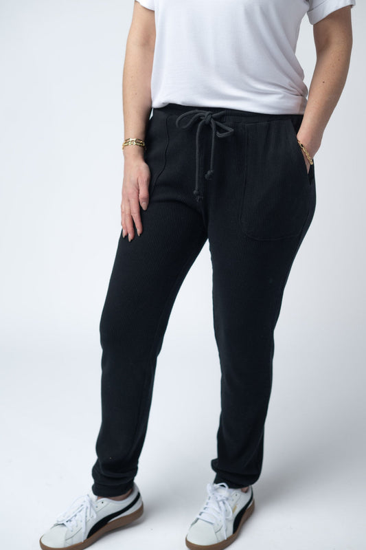 IN STOCK Corrine Joggers - Black - Alonna's Legging Land