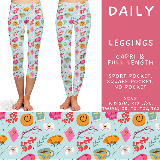 Batch #561 - June Request Run - Closes 7/27 - ETA late Sept - Daily Full and Capri Length Leggings