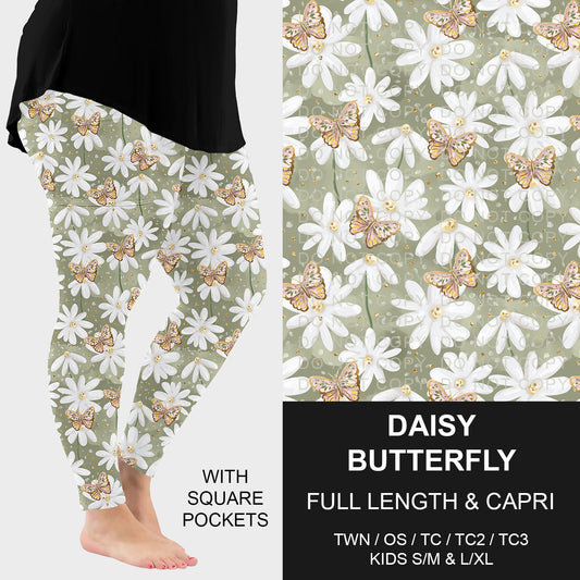 B229 - Preorder Daisy Butterfly Leggings w/ Pockets (Closes 5/18. ETA: late July)