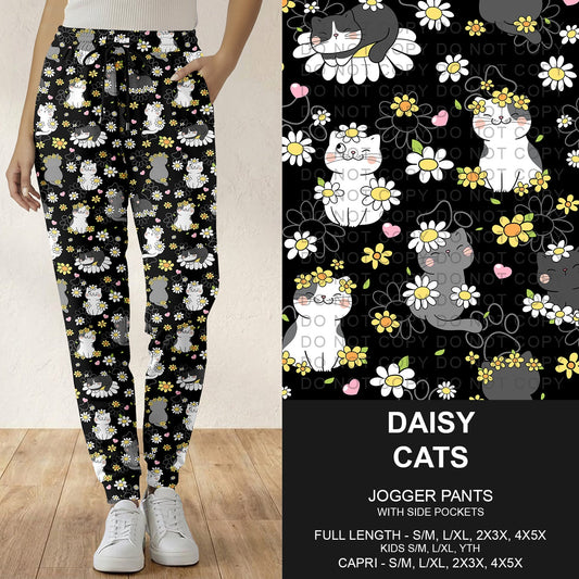 B286 - Preorder Daisy Cats Joggers (Closes 4/19. ETA: late June)