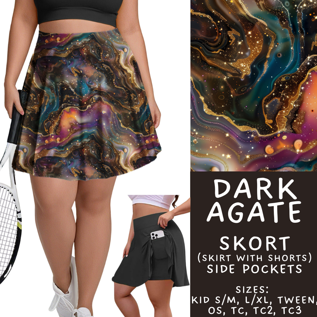 Batch #448 - Agate Collection - Closes 11/17 - ETA early Jan - Dark Agate Skort