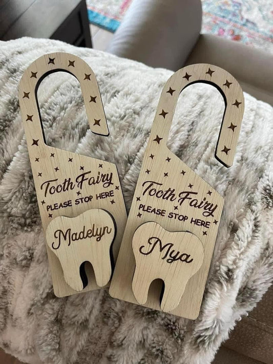Tooth Fairy Door Hanger - Custom Made to Order