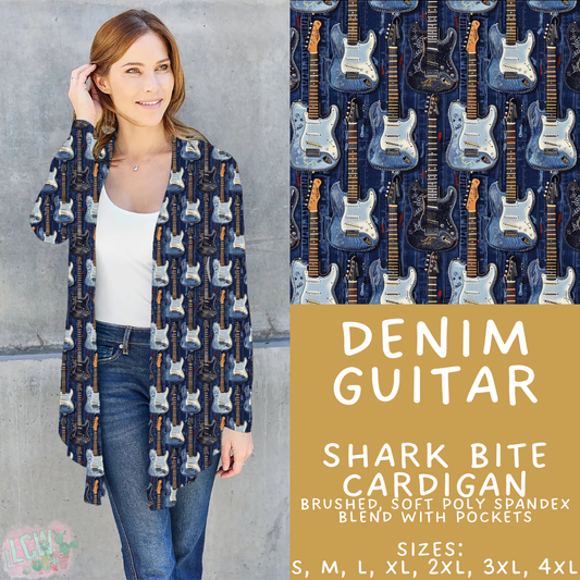 Batch #421 - Fun Run 15 - Closes 9/29 - ETA mid/late Nov - Denim Guitar Cardigan