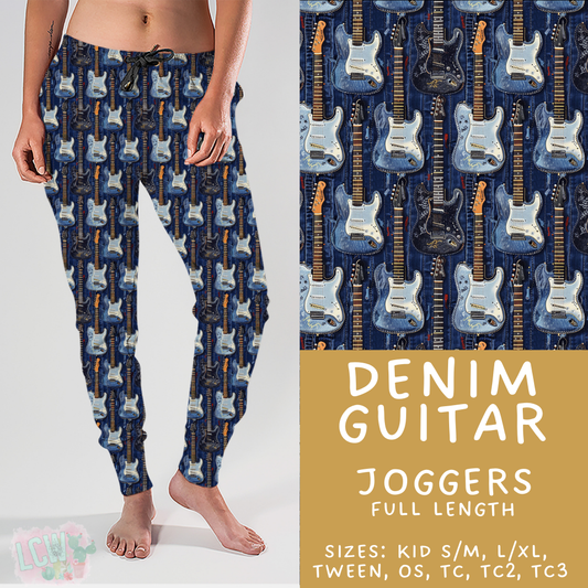 Batch #421 - Fun Run 15 - Closes 9/29 - ETA mid/late Nov - Denim Guitar Joggers