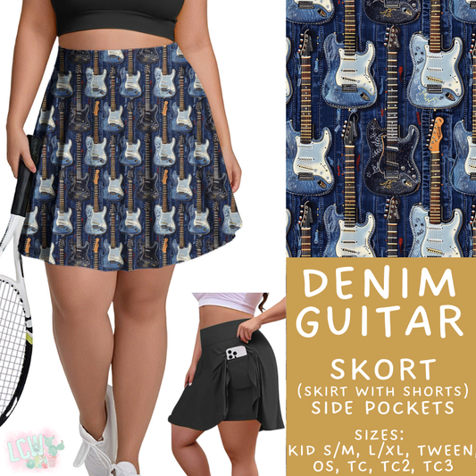 Batch #421 - Fun Run 15 - Closes 9/29 - ETA mid/late Nov - Denim Guitar Skort