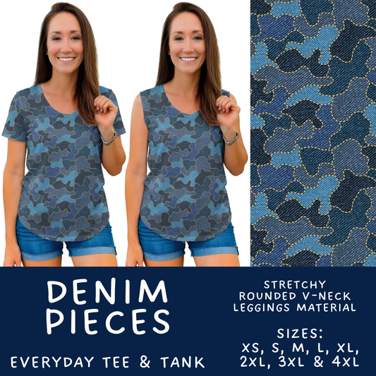 Batch #607 - Fun Run 28 - Closes 11/2 - ETA early Jan - Denim Pieces Everyday Tank & Tee