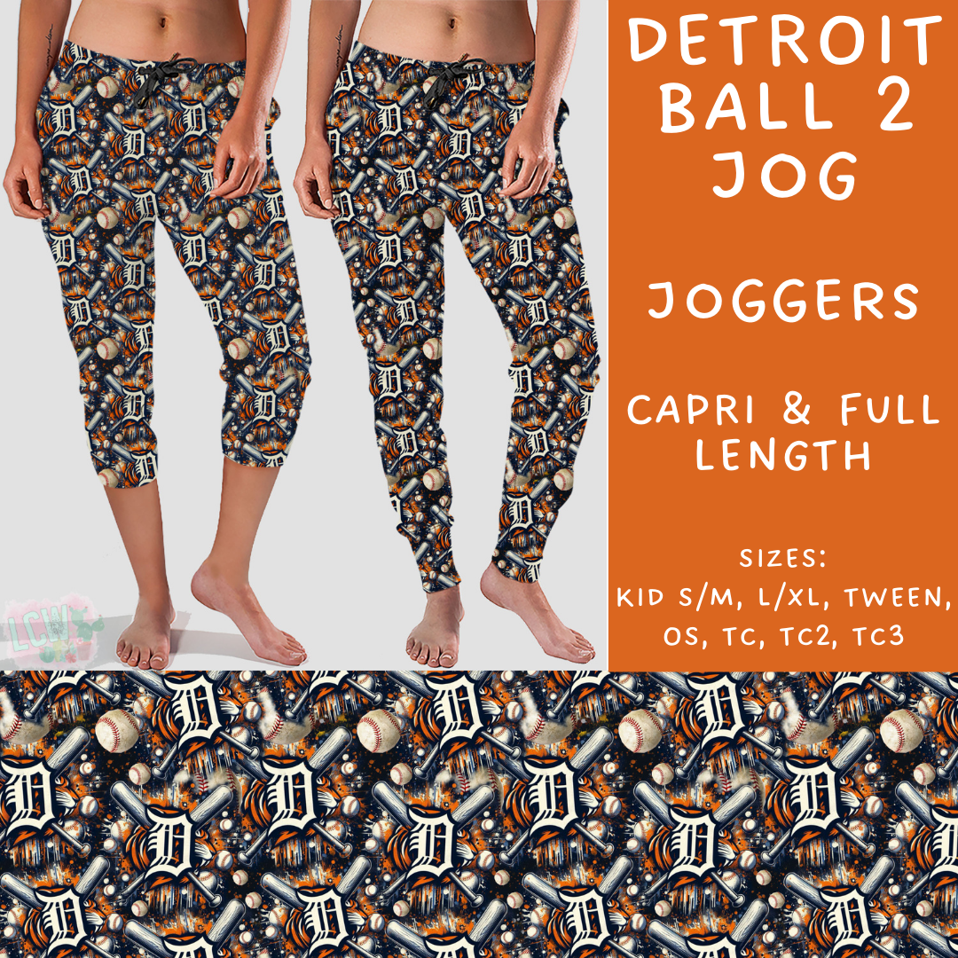 Batch #498 - Strike Out 3 - Closes 3/2 - ETA early May - Detroit Ball 2 Full and Capri Length Joggers - Alonna's Legging Land