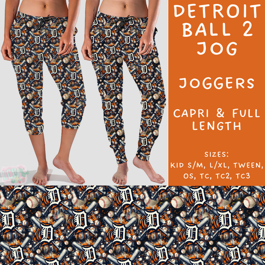 Batch #498 - Strike Out 3 - Closes 3/2 - ETA early May - Detroit Ball 2 Full and Capri Length Joggers - Alonna's Legging Land