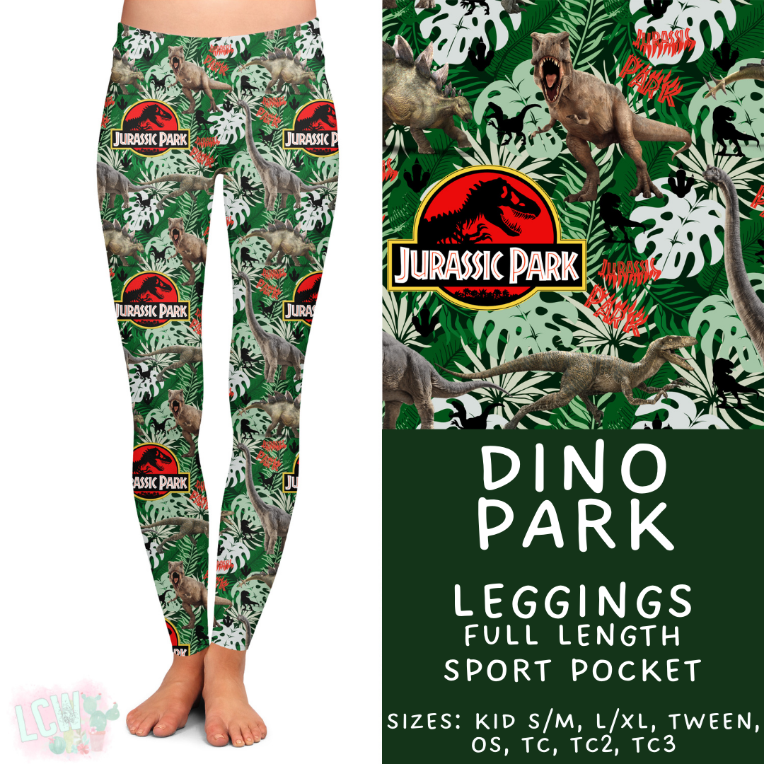 Batch #468 - Fun Run 18 - Closes 12/26 - ETA late Feb - Dino Park Full Length Leggings
