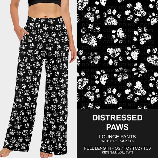 B248 - Preorder Distressed Paws Lounge Pants (Closes 8/24. ETA late Oct.)