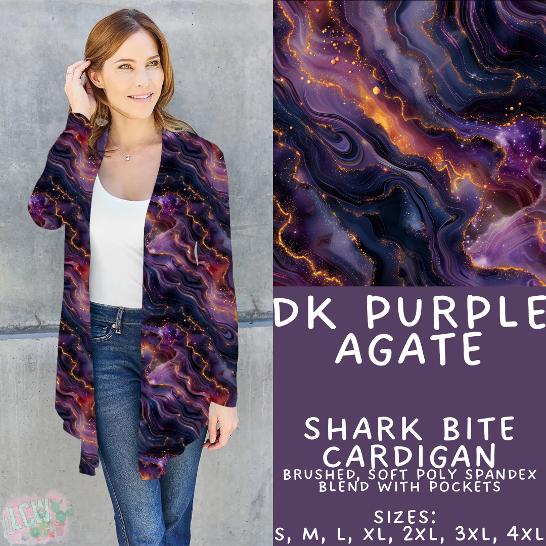 Batch #448 - Agate Collection - Closes 11/17 - ETA early Jan - Dk Purple Agate Cardigan
