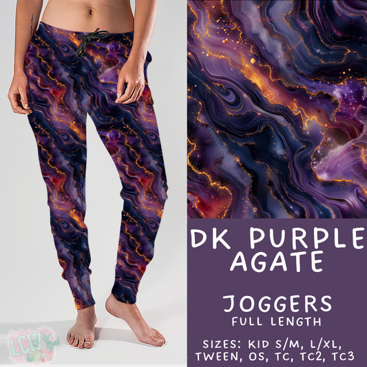 Batch #448 - Agate Collection - Closes 11/17 - ETA early Jan - Dk Purple Agate Joggers