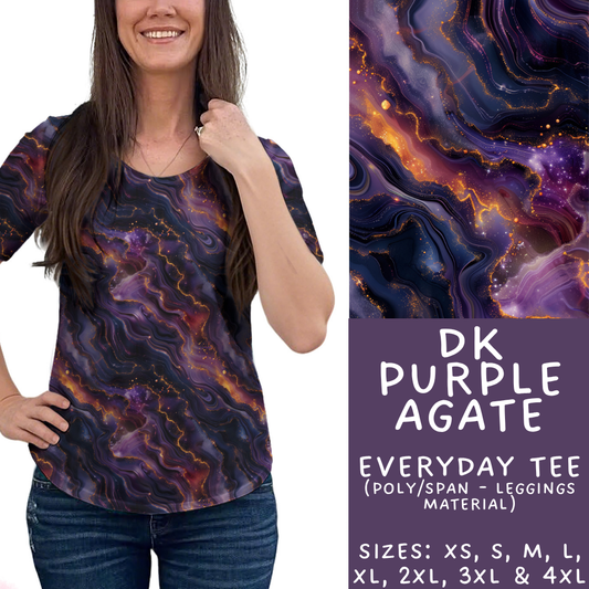 Batch #448 - Agate Collection - Closes 11/17 - ETA early Jan - Dk Purple Agate Everyday Tee