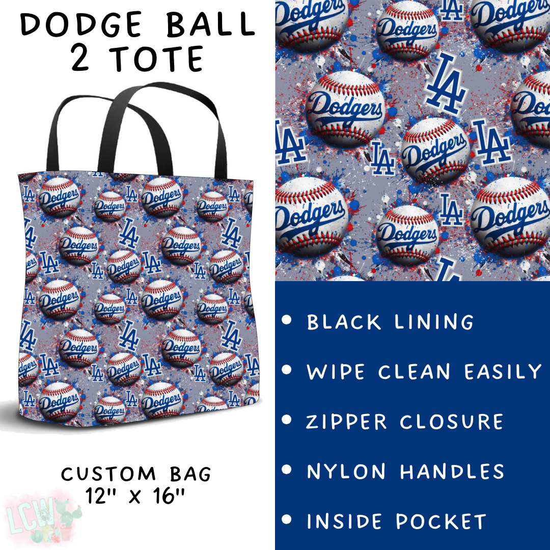 Batch #498 - Strike Out 3 - Closes 3/2 - ETA early May - Dodge Ball 2 Tote - Alonna's Legging Land