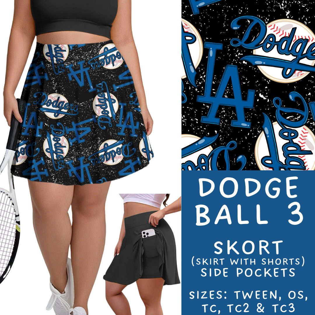 Batch #451 - World Series Collection - Closes 11/20 - ETA Late Dec - Dodge Ball 3 Skort