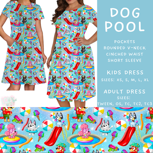 Batch #339 - Character Summer - Closes 5/15 - ETA mid July - Dog Pool Adult & Kids Dresses