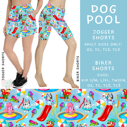 Batch #339 - Character Summer - Closes 5/15 - ETA mid July - Dog Pool Biker & Jogger Shorts