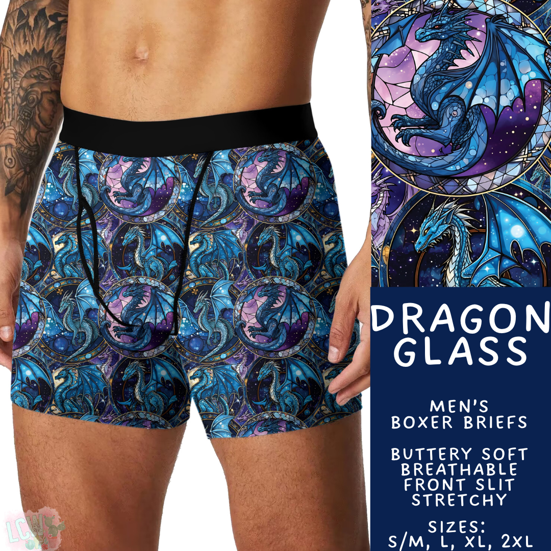 Batch #473 - Comfortable Underwear 5 - Closes 1/9 - ETA early March - Dragon Glass Men's Boxer Briefs