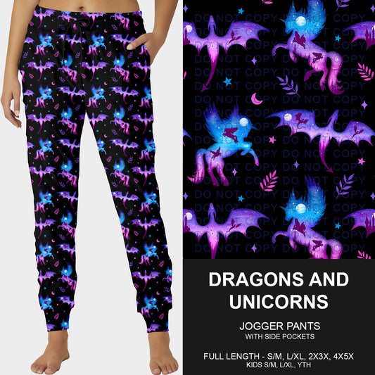 B257 - Preorder Dragons and Unicorns Joggers (Closes 10/26. ETA late Dec.)