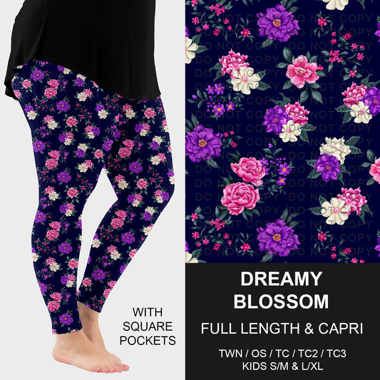 B273 - Preorder Dreamy Blossom Leggings w/ Pockets (Closes 2/15. ETA: late April)