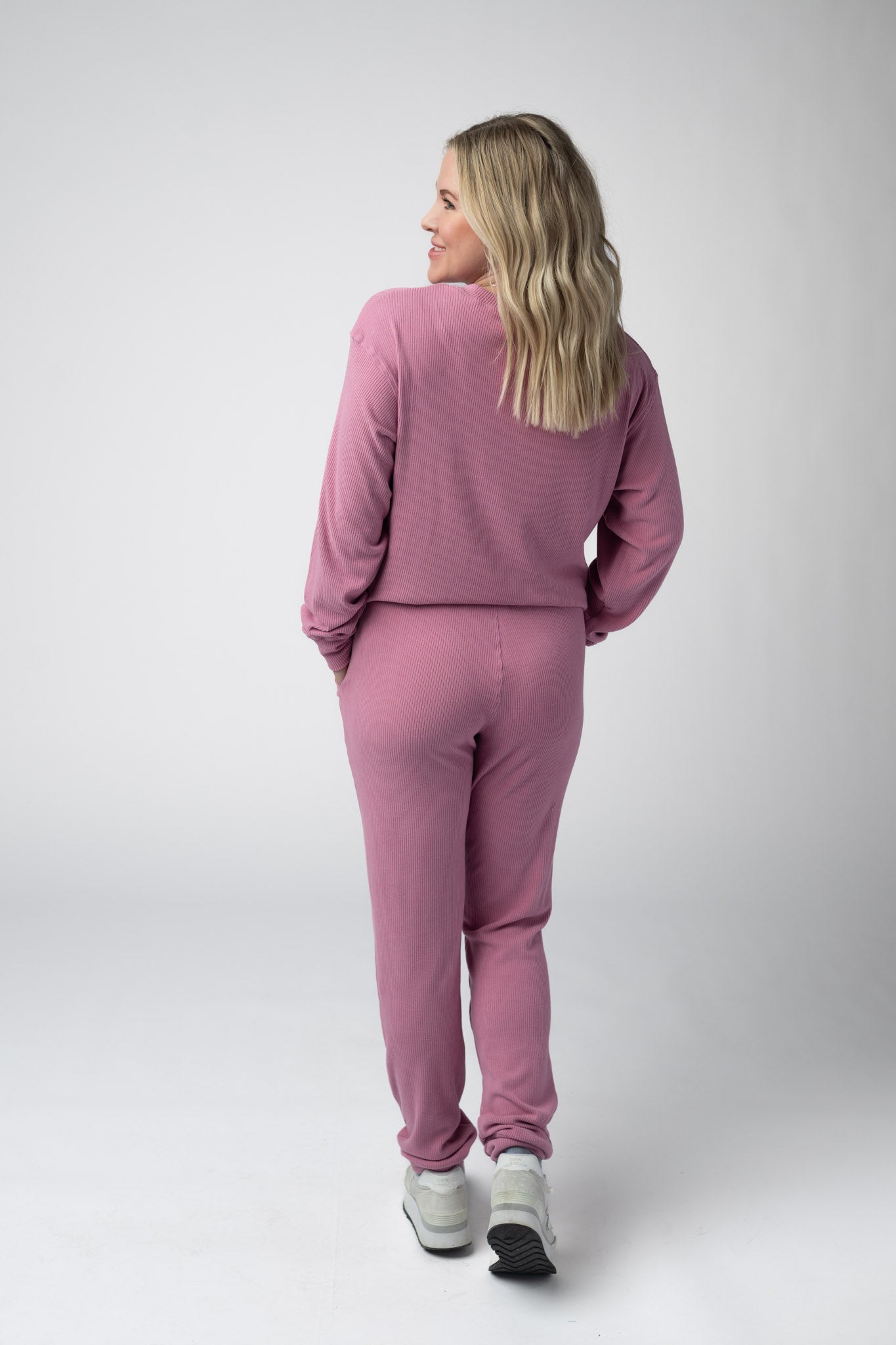 IN STOCK Corrine Joggers - Rose - Alonna's Legging Land