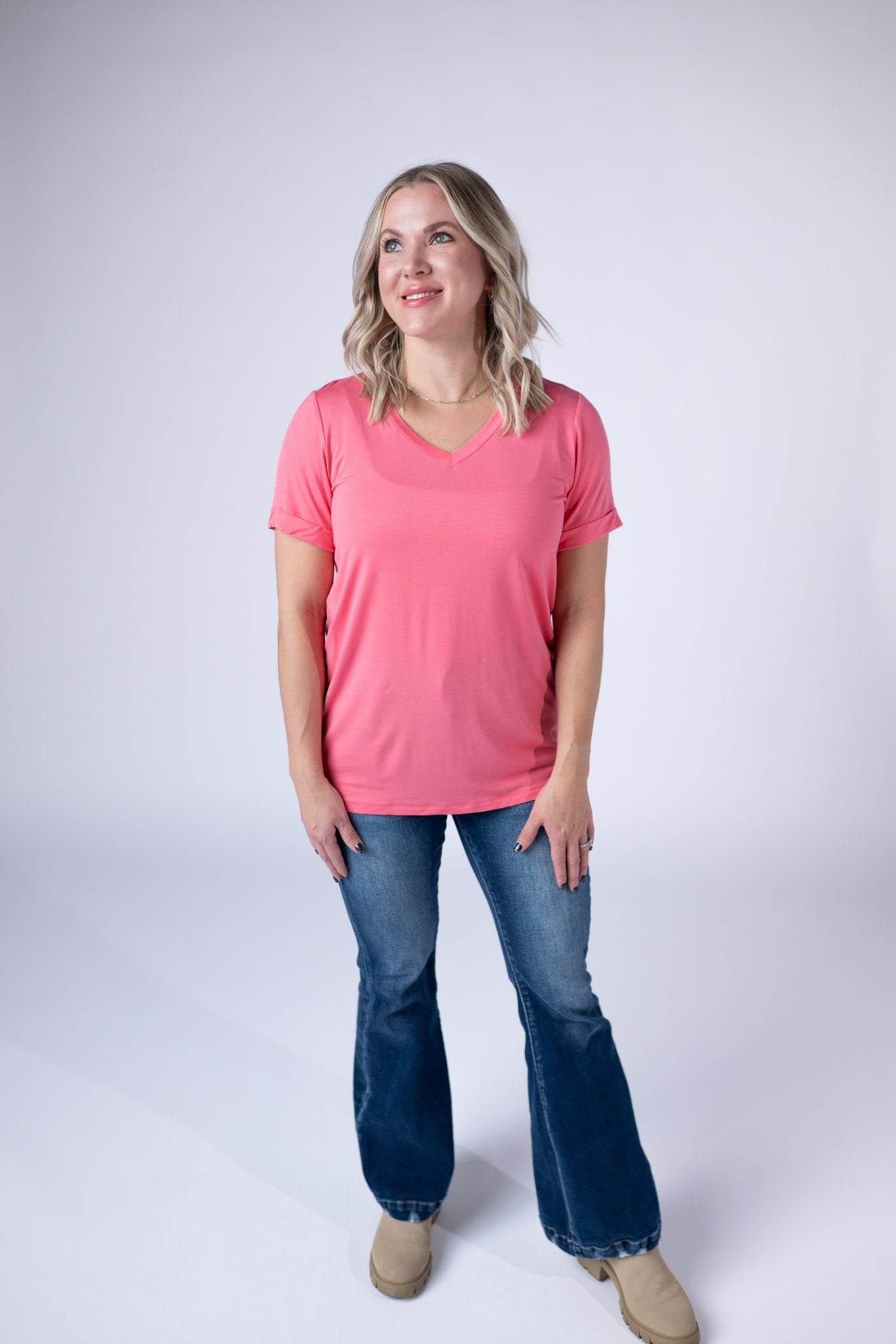 IN STOCK Sophie Tee - Sun Kissed Coral - Alonna's Legging Land