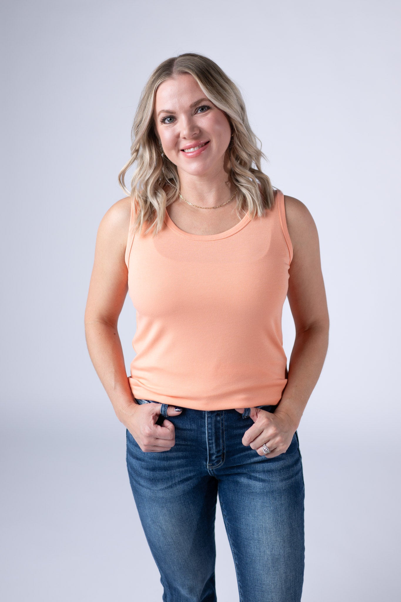 IN STOCK Ava Tank - Melon - Alonna's Legging Land