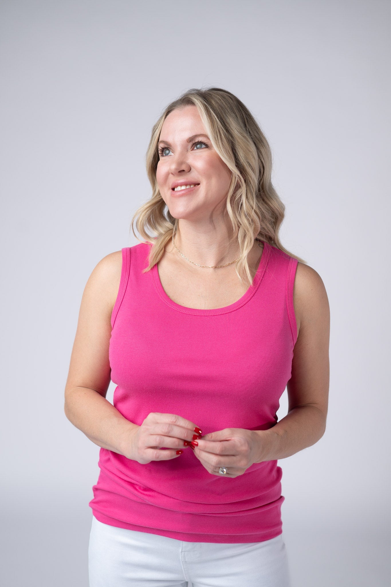 IN STOCK Ava Tank - Hot Pink - Alonna's Legging Land