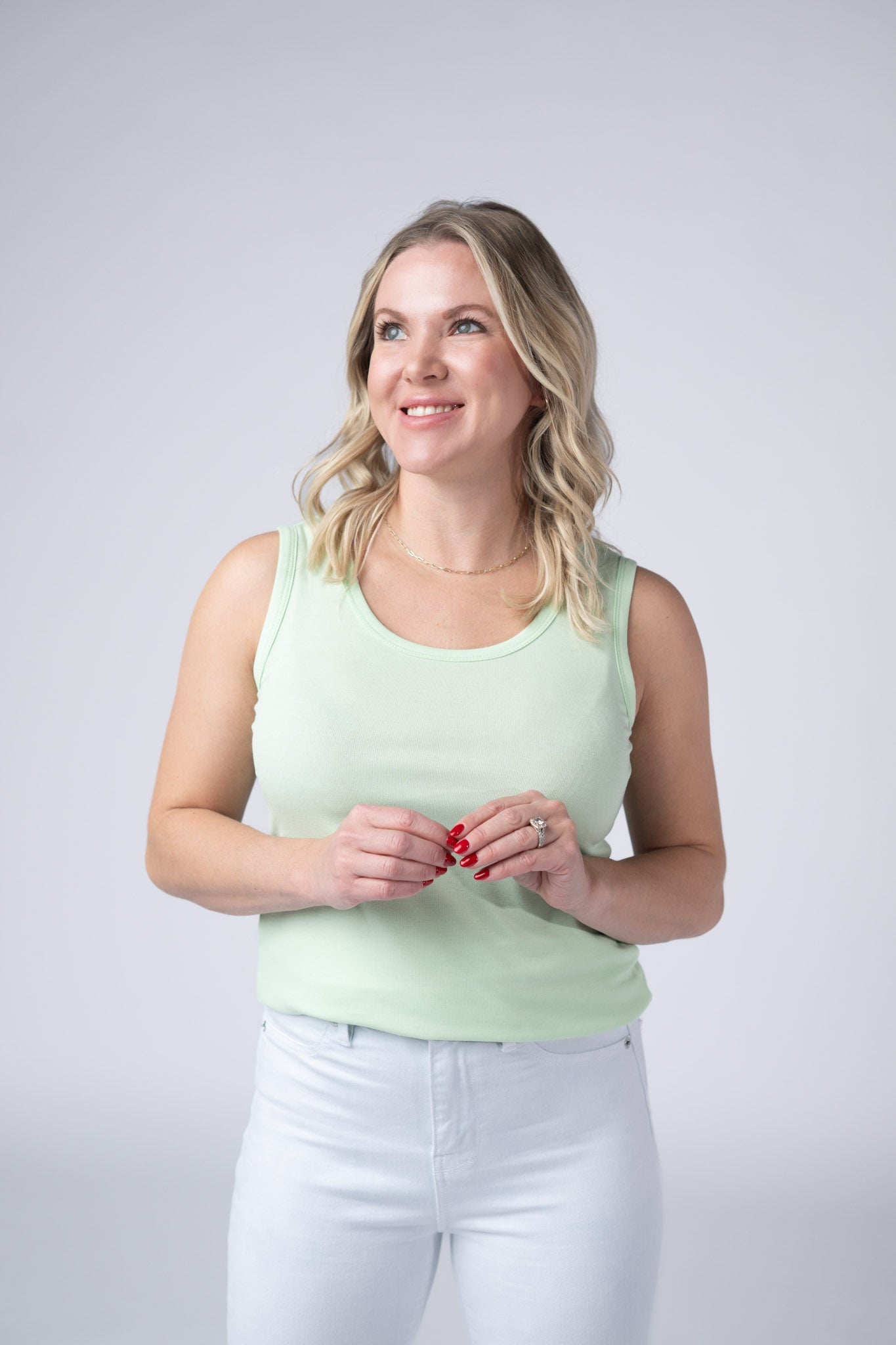 IN STOCK Ava Tank - Lime - Alonna's Legging Land