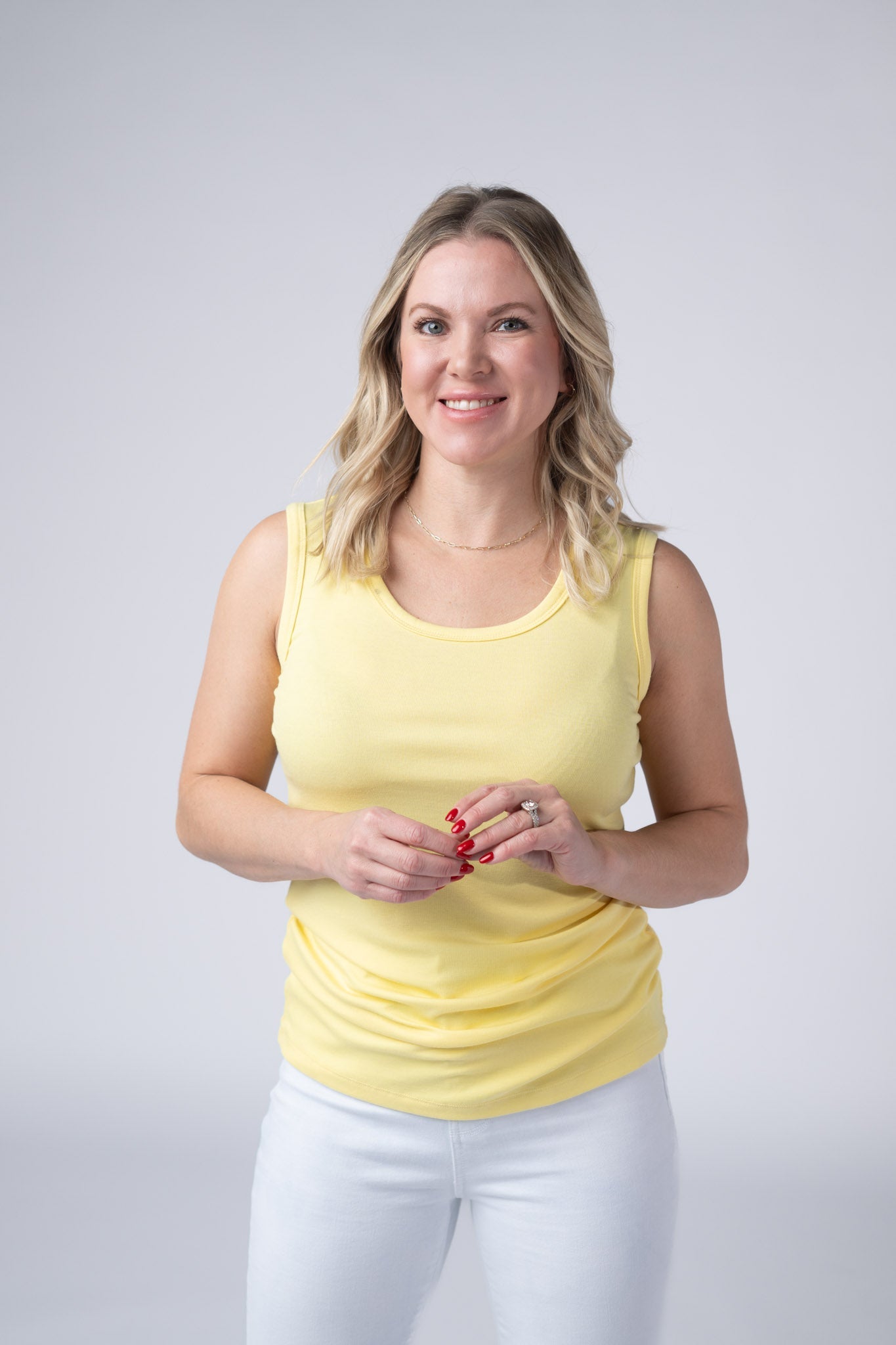 IN STOCK Ava Tank - Yellow - Alonna's Legging Land