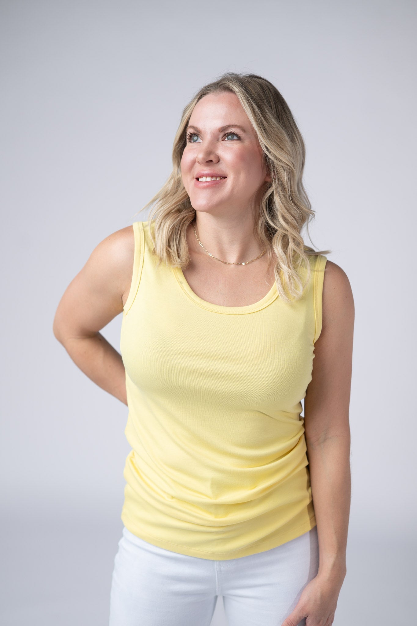IN STOCK Ava Tank - Yellow - Alonna's Legging Land