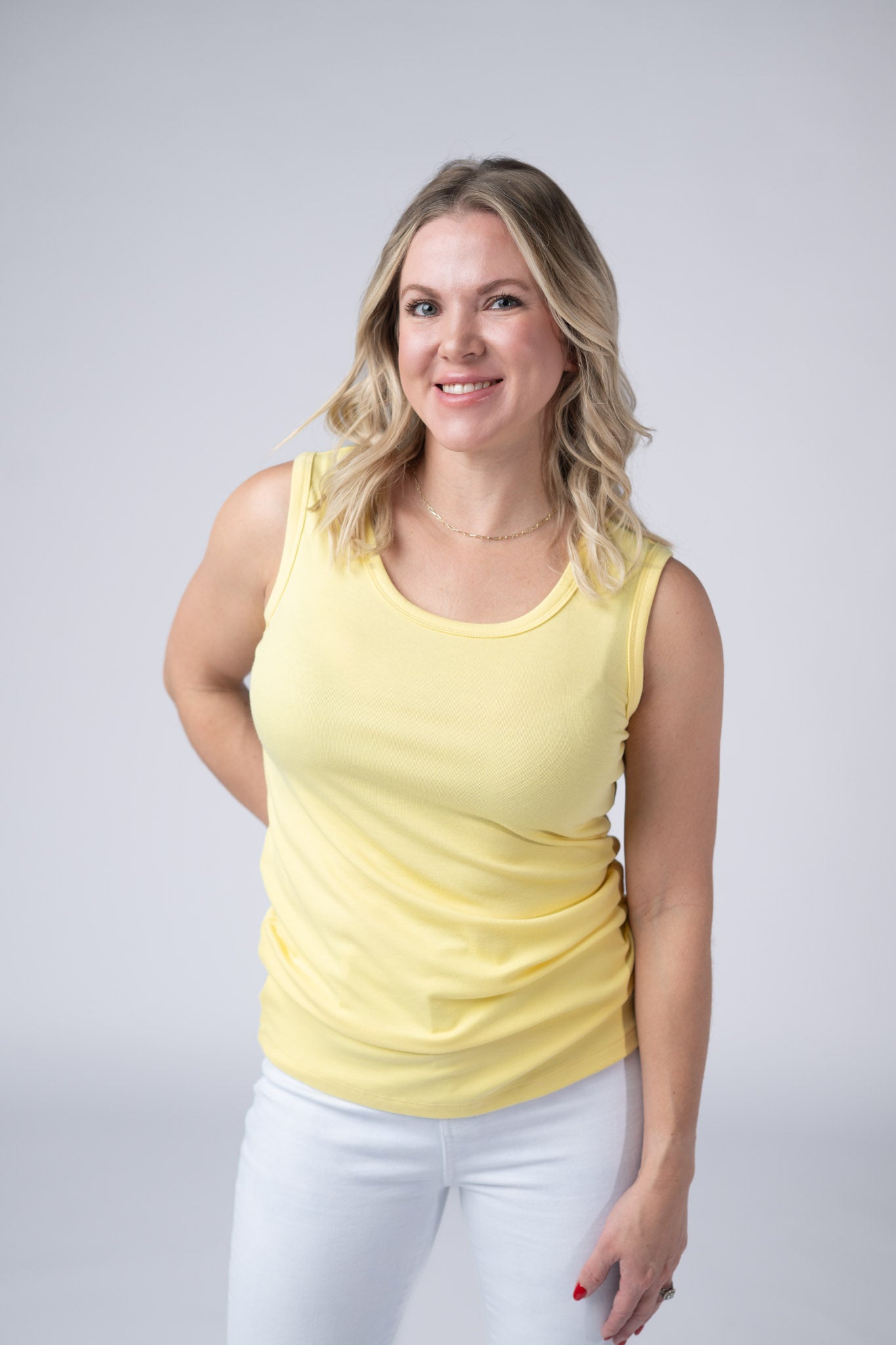 IN STOCK Ava Tank - Yellow - Alonna's Legging Land