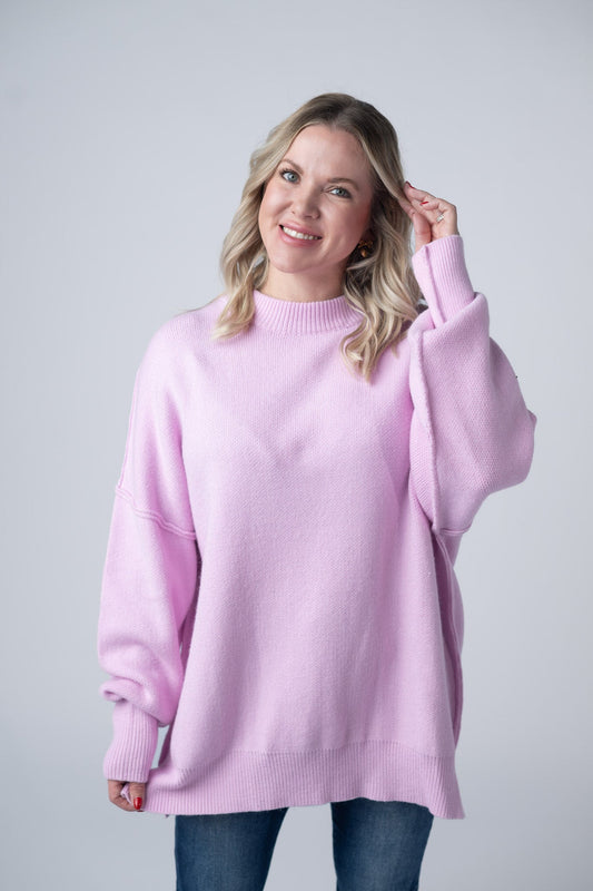 IN STOCK Aurora Cozy Sweater - Lilac - Alonna's Legging Land