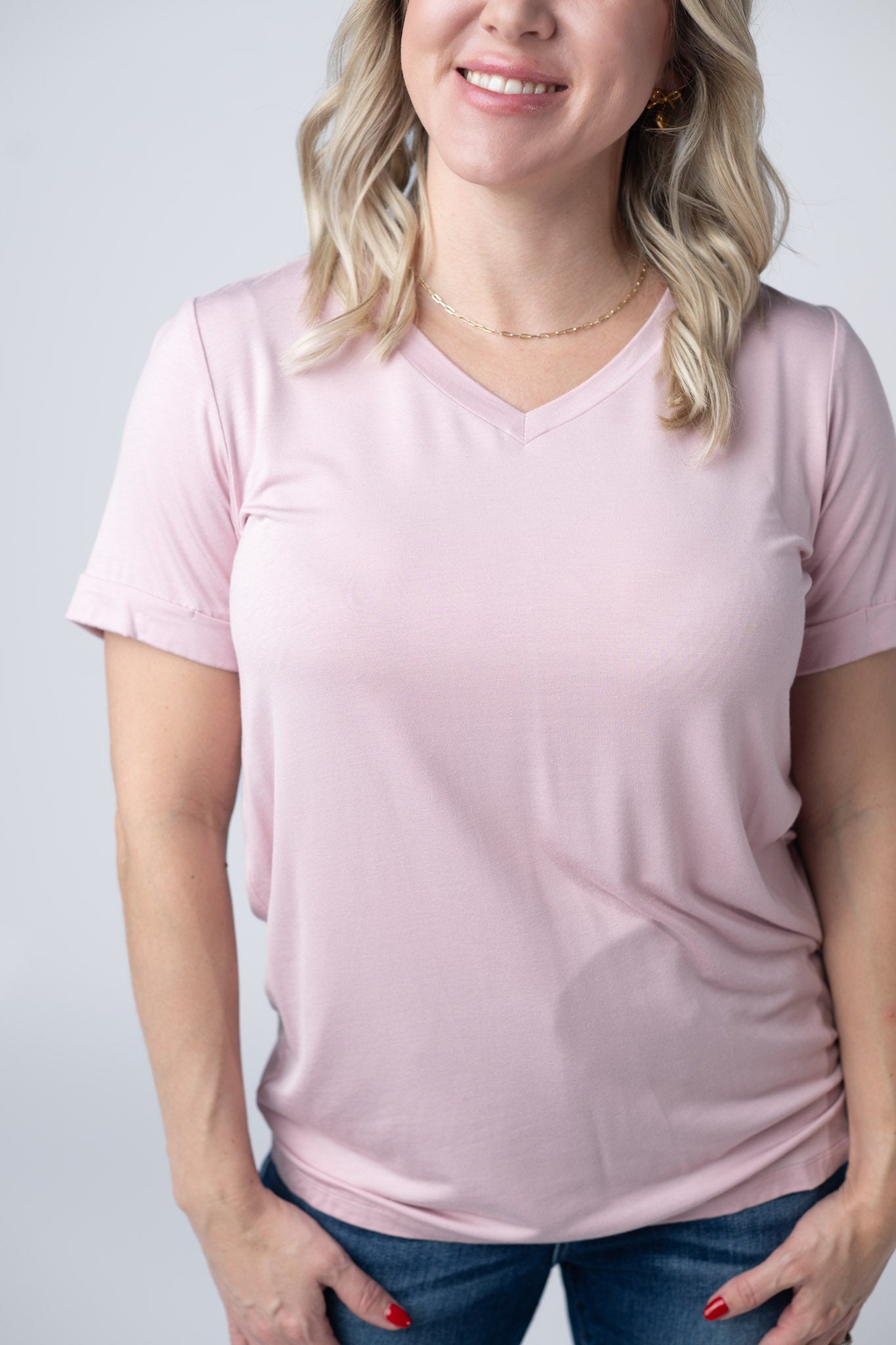 IN STOCK Sophie Tee - Pearl Pink - Alonna's Legging Land