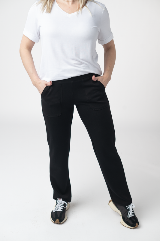 IN STOCK Scuba Ankle Bottoms- Black