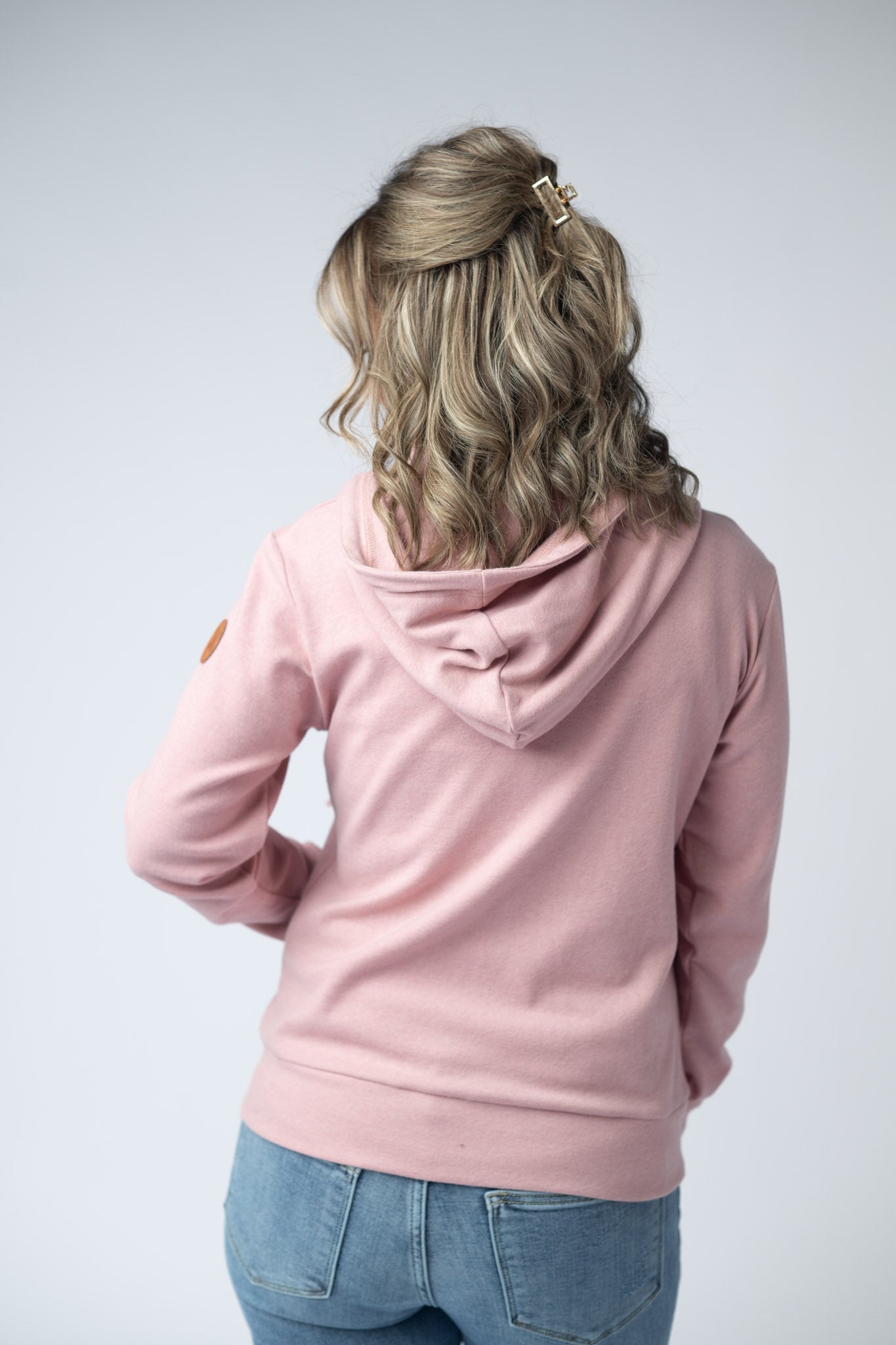 IN STOCK Fullzip Hoodie - Dusty Pink - Alonna's Legging Land