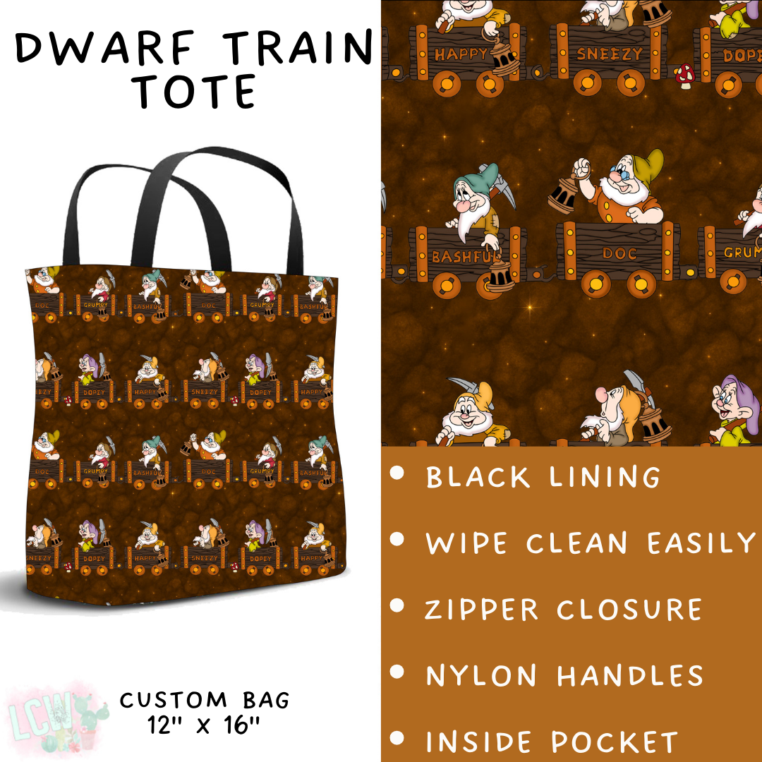 Batch #472 - Magical Faves 16 - Closes 1/5 - ETA late Feb - Dwarf Train Tote