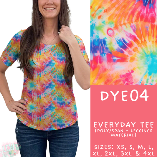 Batch #341 - Tie Dye Collection - Closes 5/19 - ETA early July - DYE04 Everyday Tee