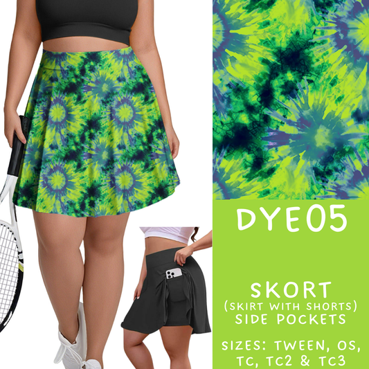 Batch #341 - Tie Dye Collection - Closes 5/19 - ETA early July - DYE05 Skort
