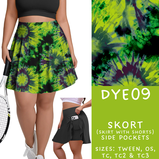 Batch #341 - Tie Dye Collection - Closes 5/19 - ETA early July - DYE09 Skort