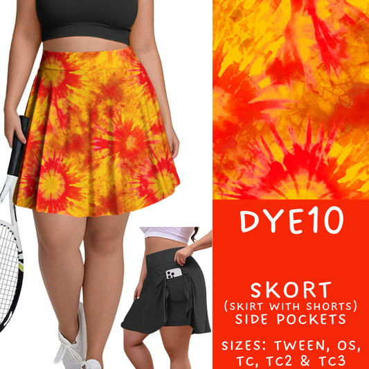 Batch #341 - Tie Dye Collection - Closes 5/19 - ETA early July - DYE10 Skort