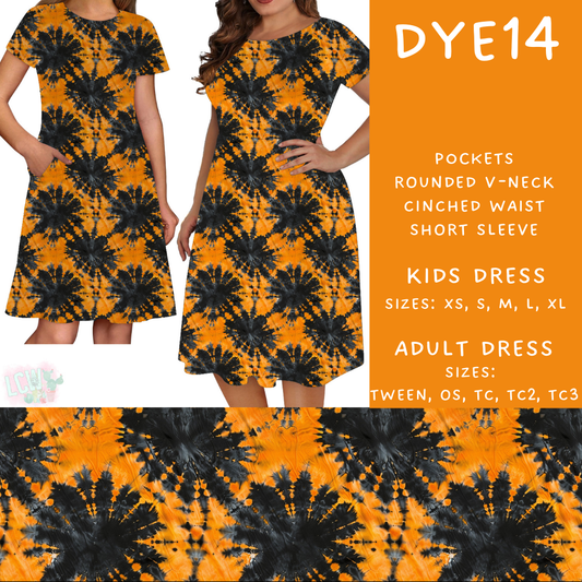 Batch #341 - Tie Dye Collection - Closes 5/19 - ETA early July - DYE14 Adult & Kids Dresses