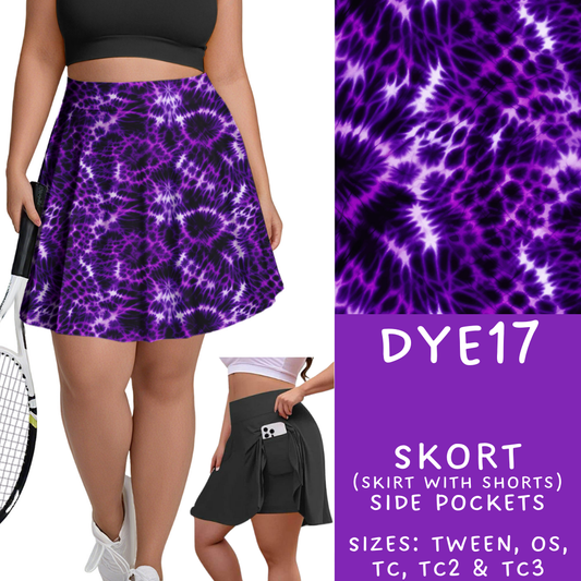 Batch #341 - Tie Dye Collection - Closes 5/19 - ETA early July - DYE17 Skort