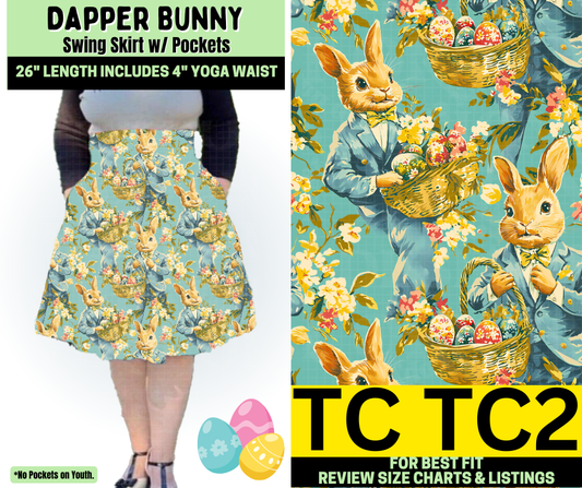 Dapper Bunny Swing Skirt - Alonna's Legging Land
