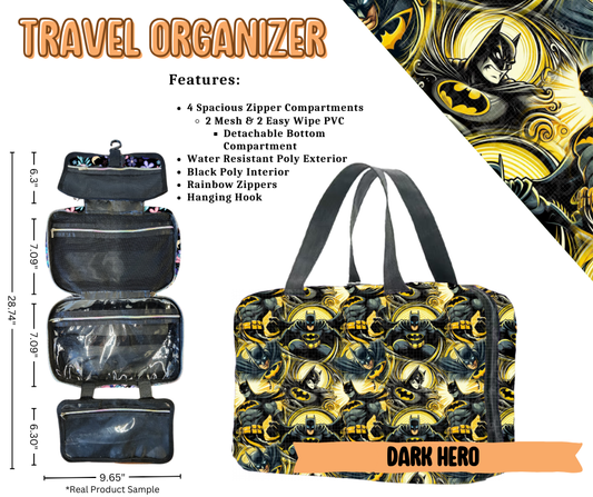Dark Hero Travel Organizer