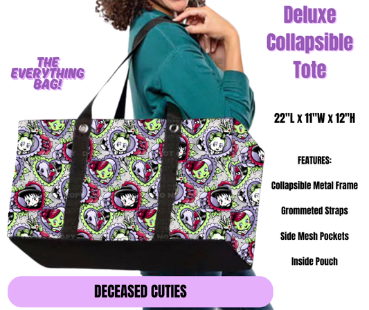 Preorder! Closes 5/19. ETA August. Deceased Cuties Collapsible Tote