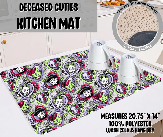 Preorder! Closes 5/22. ETA August. Deceased Cuties Kitchen Mat